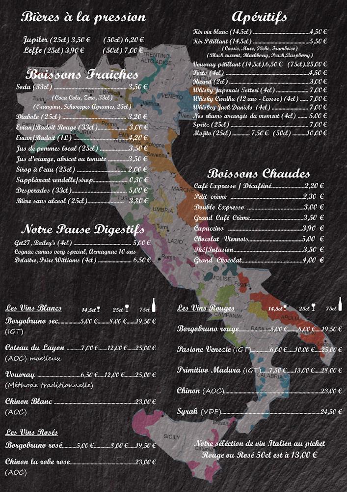 I Fratelli - Azay le Rideau - Menu Image 1